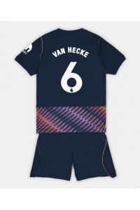 Tottenham Hotspur Jan Paul van Hecke #6 Jalkapallovaatteet Lasten Vieraspeliasu 2026-27 Lyhythihainen (+ Lyhyet housut)